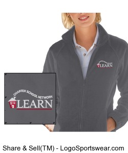 LEARN Full Zip Fleece Jacket (Ladies) Design Zoom